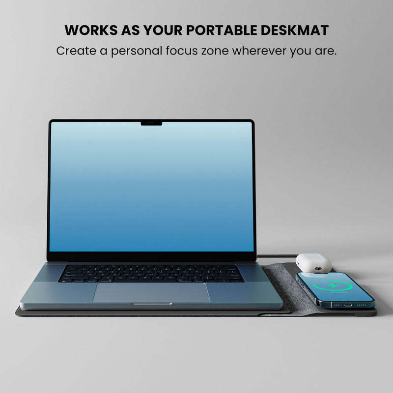 Wireless Charging Laptop Bag – 15W Built-In Charger