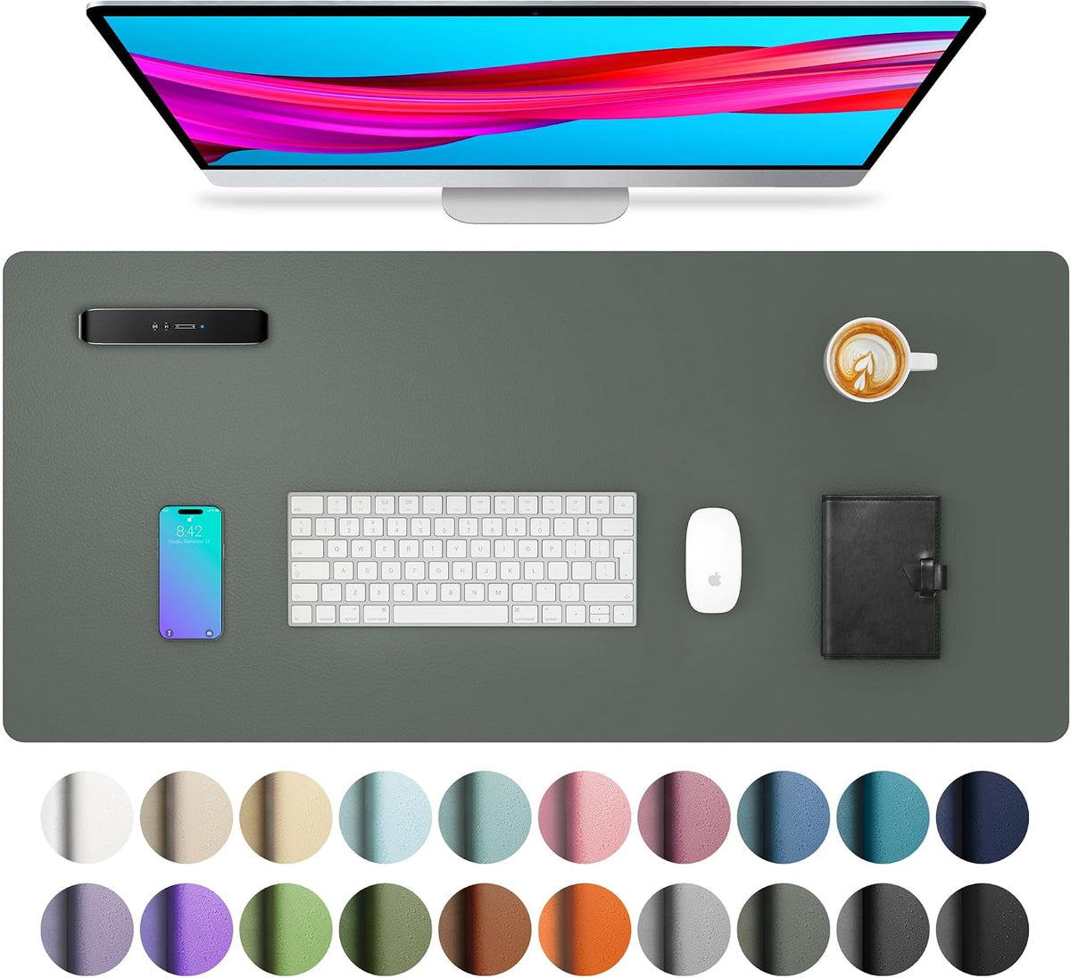 ORGANIZE — Vegan Leather Desk Mat