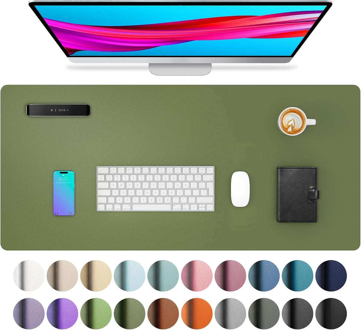 ORGANIZE — Vegan Leather Desk Mat