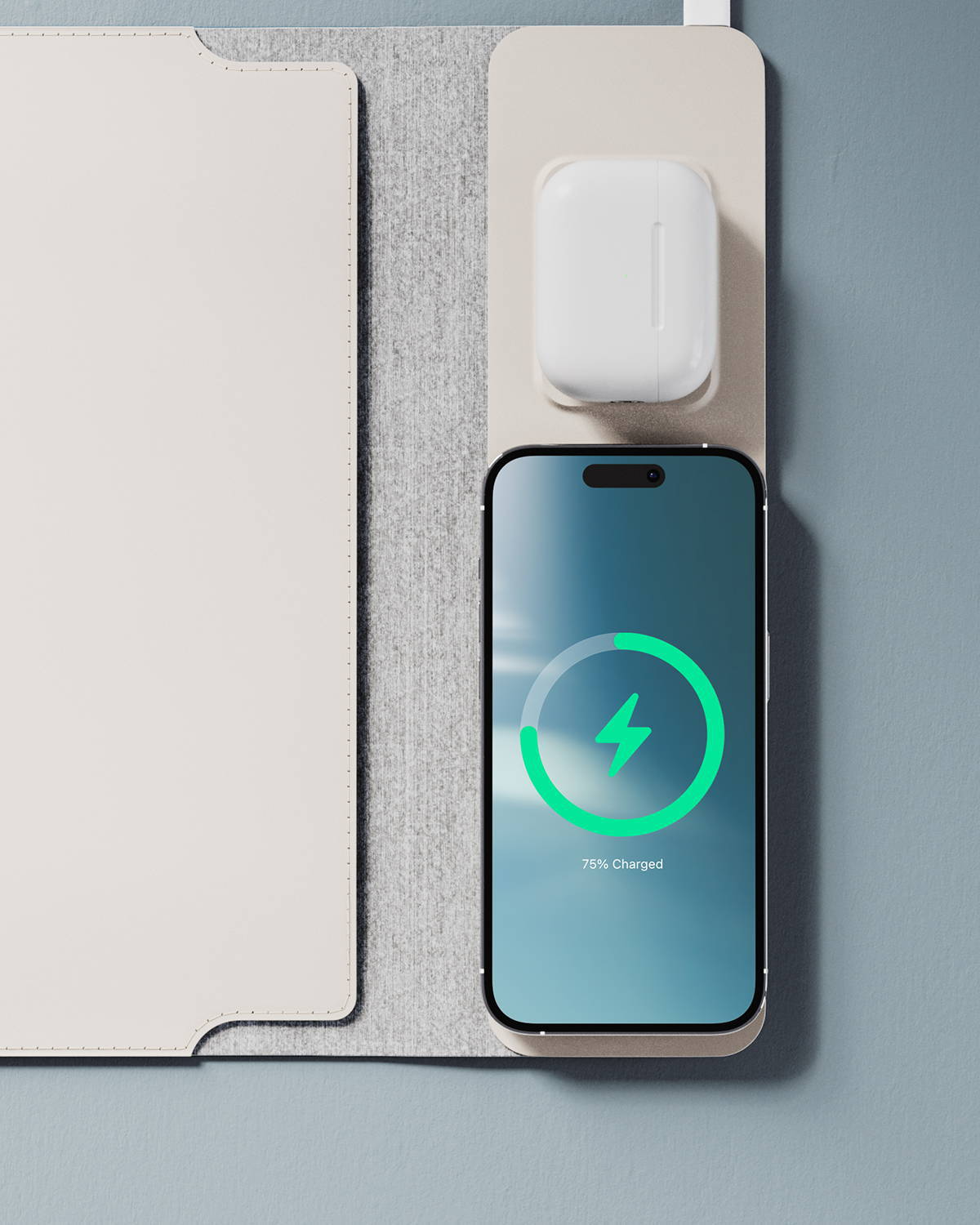 Wireless Charging Laptop Bag – 15W Built-In Charger