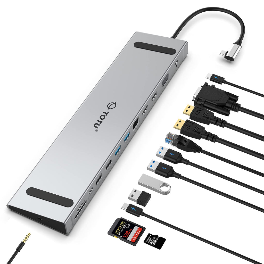 CONNECT 13-in-1 USB-C Docking Station & Laptop Stand – Triple Display