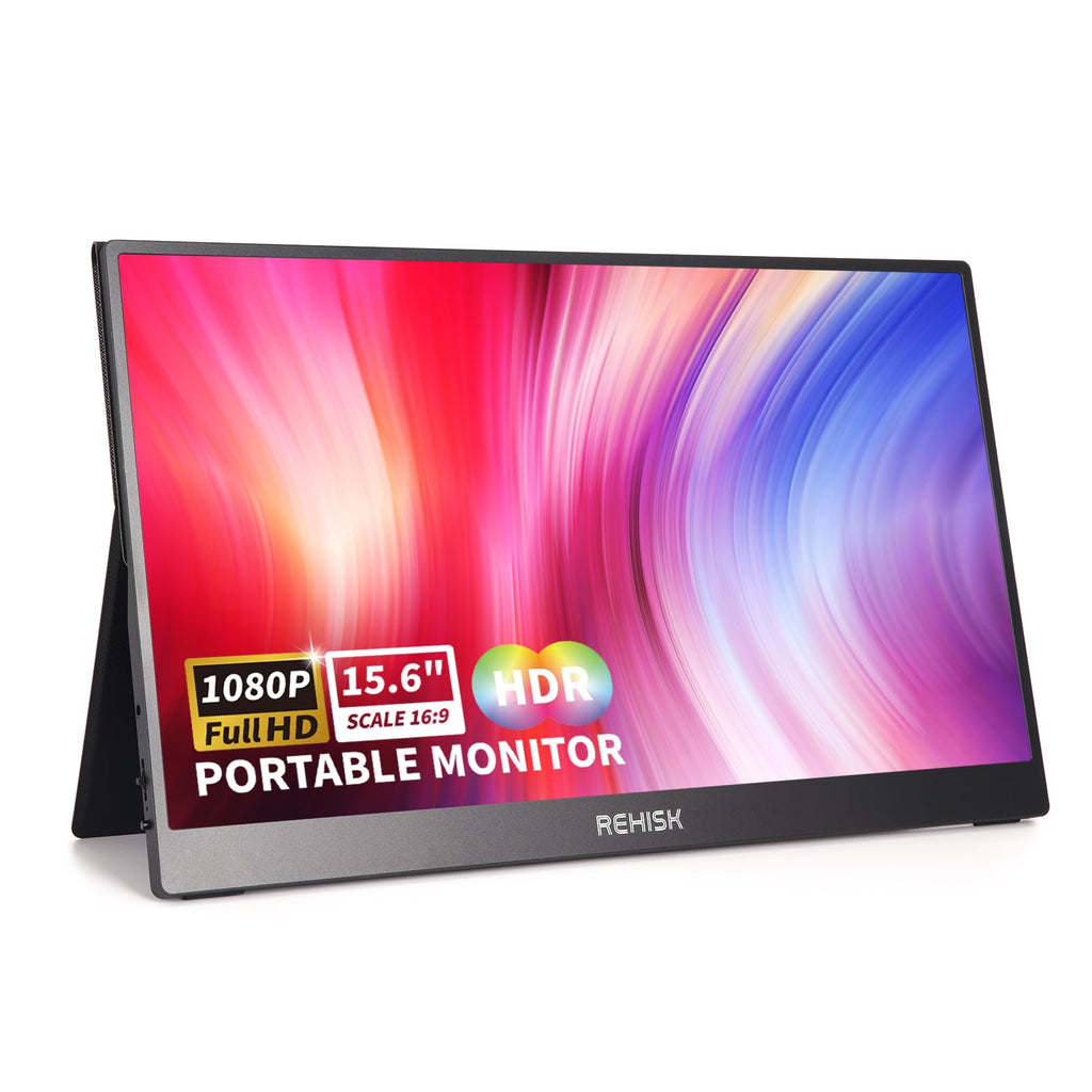 EXPAND ReHisk 15.6" Portable Monitor – 1080P FHD IPS, USB-C & Mini-HDMI